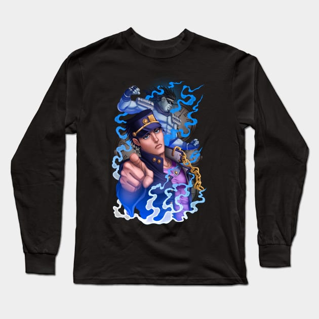 Jotaro Long Sleeve T-Shirt by bomazu